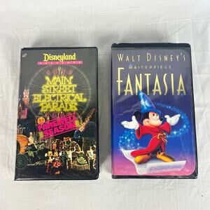Disney VHS Lot Fantasia Masterpiece Main St Electrical Parade Farewell Season
